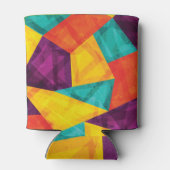 明るいモザイクグランジシームレスパターン 缶クーラー (裏面)