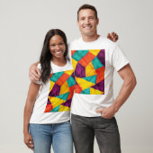 明るいモザイクグランジシームレスパターン Tシャツ (ユニセックス)