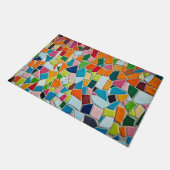 明るいモザイクタイル ドアマット (アングル)