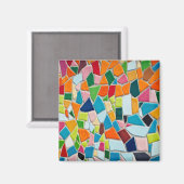 明るいモザイクタイル マグネット (正面/裏面)