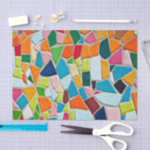 明るいモザイクタイル 薄葉紙 (クラフト)