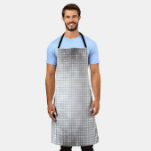 明るいモザイク：光沢のあるグレーの抽象芸術。 エプロン (着用した状態)