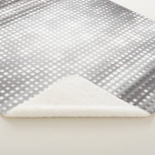 明るいモザイク:光沢のあるグレーの抽象芸術。 シェルパブランケット (3/4)