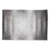 明るいモザイク:光沢のあるグレーの抽象芸術。 枕カバー (裏面)