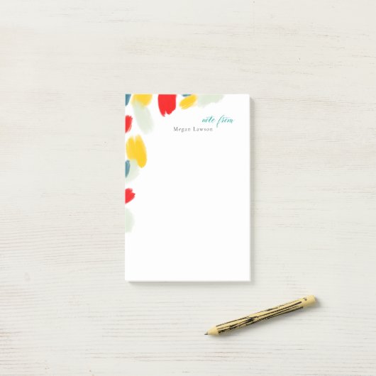 明るいモダンインクノ縁どックのデザイン ポストイット (デスク上)