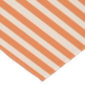 明るいモダンオレンジストライプの色のテーブルランナー ショートテーブルランナー (コーナー)