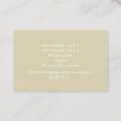 明るいモダンカッコいい抽象芸術シックな水色 名刺 (裏面)