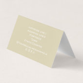 明るいモダンカッコいい抽象芸術シックな水色 名刺 (裏面)