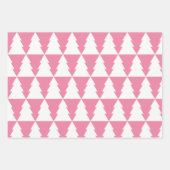 明るいモダンクリスマスツリー ラッピングペーパーシート (正面3)