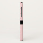 明るいモダンサンゴのピンクに美しいピンクの花 Case-Mate iPhoneケース (裏面/左)