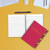 明るいモダンフローラ先生スパイラルノートブック ノートブック