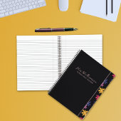 明るいモダンフローラ先生スパイラルノートブック ノートブック