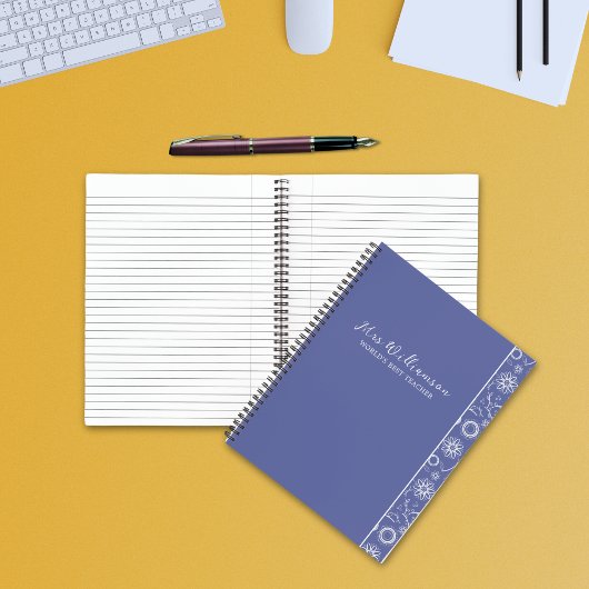 明るいモダンフローラ先生スパイラルノートブック ノートブック