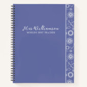 明るいモダンフローラ先生スパイラルノートブック ノートブック (正面)