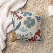 明るいモダンフローラ装飾用クッション クッション (ブランケット)