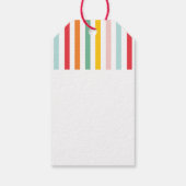 明るいモダンミニマルシンプル家族のクリスマス ギフトタグ (裏面)