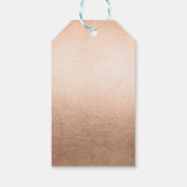 明るいモダンメリータイポグラフィ3はっきりしたフォトブラック ギフトタグ (裏面)