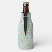 明るいモダンロマンチックなパターン ボトルクーラー (ボトル裏面)