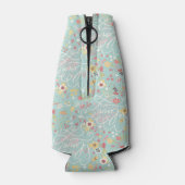 明るいモダンロマンチックなパターン ボトルクーラー (裏面)