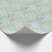 明るいモダンロマンチックなパターン ラッピングペーパー (角)
