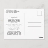 明るいモダン会社メリーの写真クリスマス  ポストカード (裏面)