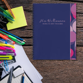 明るいモダン抽象芸術先生スパイラルノートブック ノートブック