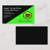 明るいモダン曳航サービス 名刺 (正面/裏面)