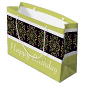 明るいモダン緑 ラージペーパーバッグ (裏面アングル)