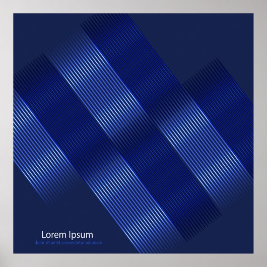 明るいモダン背景、coからのジオメトリオブジェクト ポスター (正面)