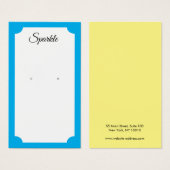 明るいモダン色はっきりしたイヤリングディスプレイカード (正面&裏面)