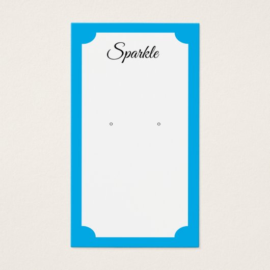 明るいモダン色はっきりしたイヤリングディスプレイカード (正面)