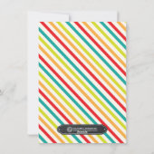 明るいモダン黒板のクリスマスフォトカード シーズンカード (裏面)