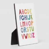 明るいユニセックスABCキッズルームウォールアートプラーク フォトプラーク (側面)