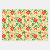 明るいユニークとクリスマス ラッピングペーパーシート (正面2)