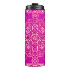 明るいユニークピカラフルンク紫のパタ華美ーン タンブラー