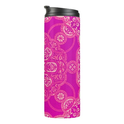 明るいユニークピカラフルンク紫のパタ華美ーン タンブラー (回転右)