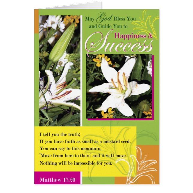 明るいユリの成功 (正面)