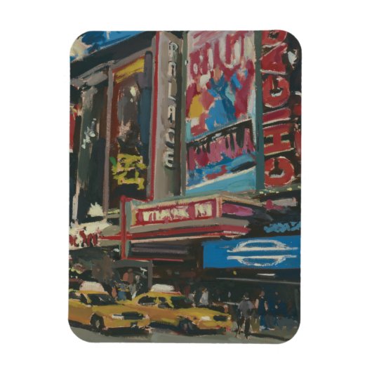 明るいライトタイムズスクエア2012 マグネット (縦)