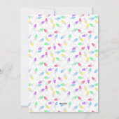 明るいライト独身のフォトホリデーカード シーズンカード (裏面)