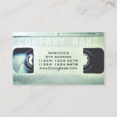 明るいライトvhsカセットレトロカバー 名刺 (裏面)