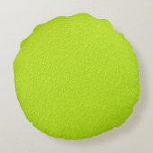 明るいライムグリーンネオン粋な色 ラウンドクッション (裏面)