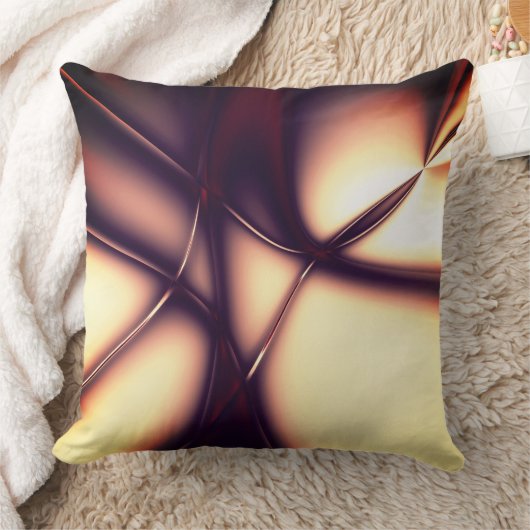 明るいラインの下の焼けベージュのクリームはコードのように見える クッション (ブランケット)