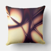 明るいラインの下の焼けベージュのクリームはコードのように見える クッション (裏面)