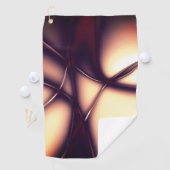 明るいラインの下の焼けベージュのクリームはコードのように見える ゴルフタオル (インサイチュ)