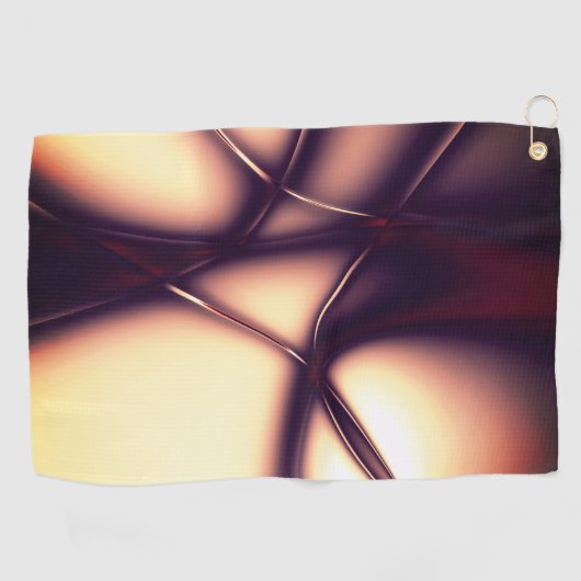 明るいラインの下の焼けベージュのクリームはコードのように見える ゴルフタオル (横)