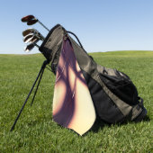 明るいラインの下の焼けベージュのクリームはコードのように見える ゴルフタオル (グリーン)