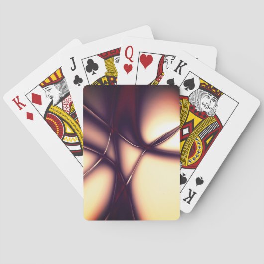 明るいラインの下の焼けベージュのクリームはコードのように見える トランプ (裏面)