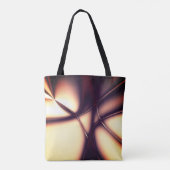 明るいラインの下の焼けベージュのクリームはコードのように見える トートバッグ (裏面)