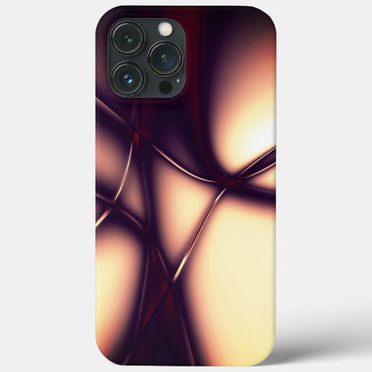 明るいラインの下の焼けベージュのクリームはコードのように見える Case-Mate iPhoneケース (裏面)