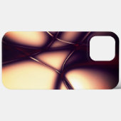 明るいラインの下の焼けベージュのクリームはコードのように見える Case-Mate iPhoneケース (裏面 (横))